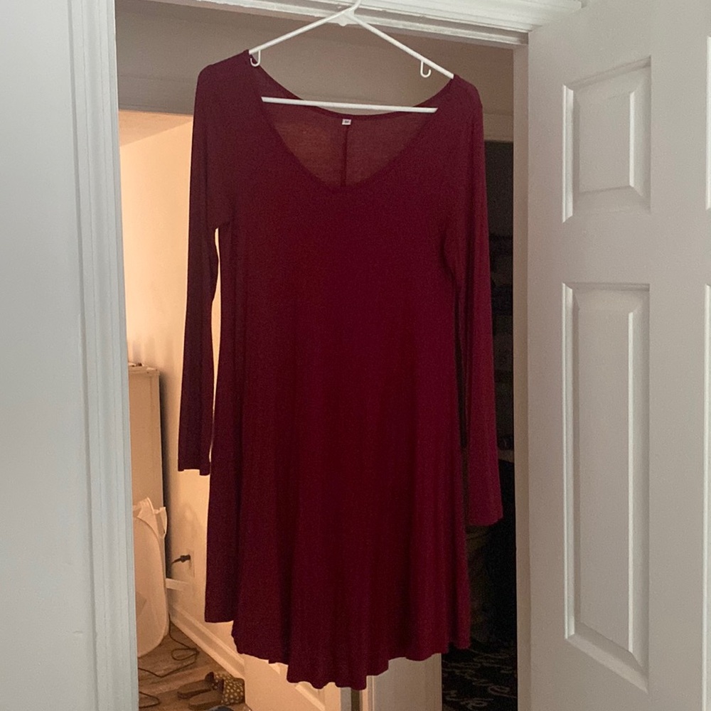 Long sleeve t-shirt dress